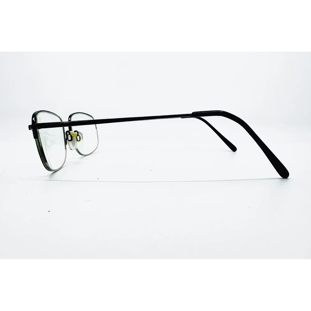 Perry Ellis Eyeglasses Mens Gunmetal Metal Rectangular Frame 2506A 54-19-140